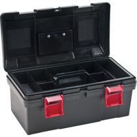 Heavy-Duty Tool Box, 17-1/2" W x 9-1/2" D x 8" H, Black Pathway Supply LP