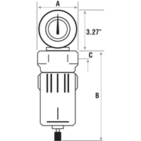 Filtres &agrave; air comprim&eacute;, Modulaire, 3/4" NPT, Drain Automatique Pathway Supply LP