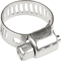 Hose Clamps - Stainless Steel Band & Screw, Min Dia. 1/5", Max Dia. 5/8" Pathway Supply LP