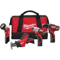 M12 Cordless 4 Tool Combo Kit, Lithium-Ion Pathway Supply LP