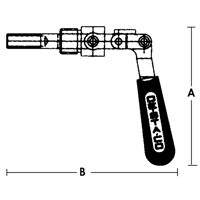 Straight Line Clamps - 601 Series, 5/8" (15.875 mm) Capacity, 100 lbs. Clamping Force Pathway Supply LP