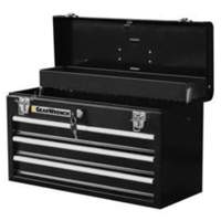 Portable Tool Box, 20" W, 3 Drawers, Black Pathway Supply LP