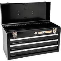Boîte &agrave; outils portative, 20" la, 3 tiroirs, Noir Pathway Supply LP
