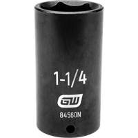 SAE Socket, Impact, 1-1/4", 1/2" Drive, 6 Points, Deep Pathway Supply LP