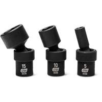 Jeu de 12 douilles m&eacute;triques flexibles universelles &agrave; chocs 1/4" &agrave; 6 pans Pathway Supply LP