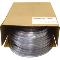 Tubing, Air/Water, 0.375" OD x 100' L, PVC, Clear, 55 PSI @ 20°C Pathway Supply LP