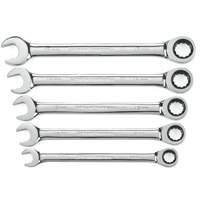 72-Tooth 12 Point Ratcheting Wrench Set, Combination, 5 Pieces, Metric Pathway Supply LP