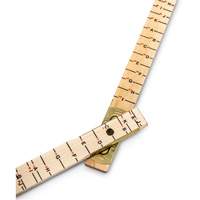 R&egrave;gle de maçon surdimensionn&eacute; Red End, 6' lo, Bois, Graduations de 1/16" Pathway Supply LP