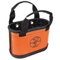 Seau ovale &agrave; coque rigide, 14" lo x 7" la x 10" h, Plastique, Orange Pathway Supply LP