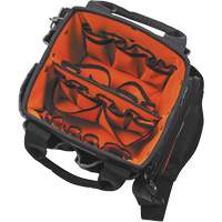 Tradesman Pro Tool Tote, Ballistic Nylon, 40 Pockets, Black/Orange Pathway Supply LP