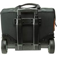 Tradesman Pro Rolling Tool Bag, Ballistic Polyester, 24 Pockets, Black/Orange Pathway Supply LP