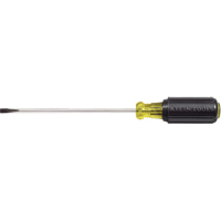 Slot Cabinet Tip Screwdriver, 3/16" Tip, Round, 9-3/4" L, Cushion Grip Handle Pathway Supply LP