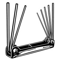 Folding Hex Key Set, 8 Pcs. Pathway Supply LP