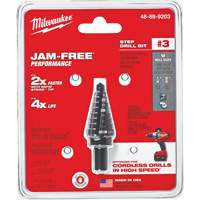 Foret &eacute;tag&eacute; no 3, 1/4" - 3/4", Incr&eacute;ments de 1/16", Acier rapide Pathway Supply LP