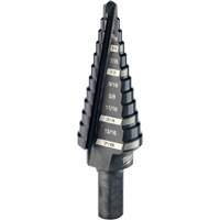 Foret &eacute;tag&eacute; no 4, 3/16" - 7/8", Incr&eacute;ments de 1/16", Acier rapide Pathway Supply LP