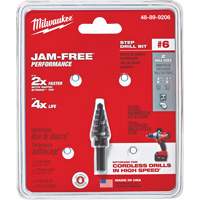 Foret &eacute;tag&eacute; no 6, 3/8" - 1/2", Incr&eacute;ments de 1/16", Acier rapide Pathway Supply LP