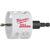 Scie-cloche Hole Dozer avec arbre, 2-1/2", Profondeur de la coupe 1-5/8", Bim&eacute;tal Pathway Supply LP