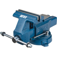 Utility Workshop Vise, 6" Jaw Width, 3-4/10" Throat Depth Pathway Supply LP