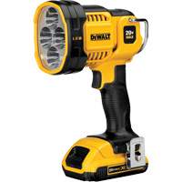 Max Cordless Jobsite Spotlight, LED, 1000 Lumens, Rechargeable Batteries Pathway Supply LP
