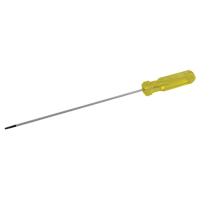 Electrician's Slotted Screwdriver, 1/8" Tip, Round, 6-1/2" L, Plastic Handle Pathway Supply LP