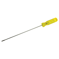 Electrician's Slotted Screwdriver, 1/8" Tip, Round, 11-1/2" L, Plastic Handle Pathway Supply LP