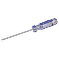 Slotted Screwdriver, 1/8" Tip, Round, 5-1/2" L, Plastic Handle Pathway Supply LP