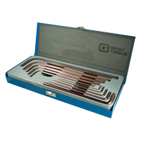 Extra Long Arm Hex Key Set, 10 Pcs., Metric Pathway Supply LP