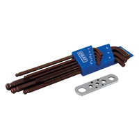 Long Arm Ball Hex Key Set, 9 Pcs., Metric Pathway Supply LP