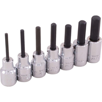 Hex Head Socket Set, Hex, 3/8" Drive, 7 Pcs Pathway Supply LP