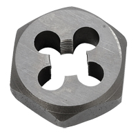 Hex Rethreading Die Nut, 1"/1-1/16" Dia., 1/8"-27 Thread, Carbon Steel/Chromium Steel Pathway Supply LP