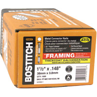 Clous en angle &agrave; 35° Strapshot pour connecteur de charpente Pathway Supply LP