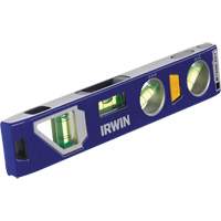 250 Series Heavy-Duty Torpedo Level, 9" L, Aluminum, 4 Vials, Magnetic Pathway Supply LP