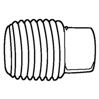 Pipe Plugs (Square Head), 1/8" Dia., Brass Pathway Supply LP