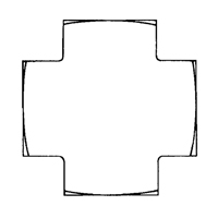 Raccord en croix 1/8" NPT Pathway Supply LP