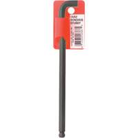 Long-Arm Hex Key Wrench, Ball End, 6 mm x 139 mm L, L Shape Pathway Supply LP