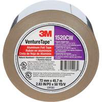Venture Tape Aluminum Foil Tape, 1.8 mils Thick, 72 mm (3") x 45.7 m (150') Pathway Supply LP