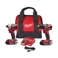 M18 2-Tool Combo Kit, Lithium-Ion, 18 V Pathway Supply LP