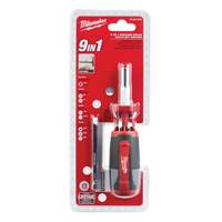 Tournevis &agrave; embouts multiples 9 en 1, 9" lo, Prise Coussin&eacute;e Pathway Supply LP