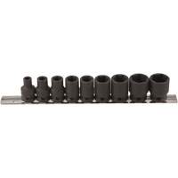 Thin Walled Socket Set, 9 Pcs, Impact, 3/8" Drive Size Pathway Supply LP