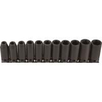Long Socket Set, 11 Pcs, Impact, 3/8" Drive Size, Deep Pathway Supply LP
