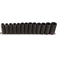 Long Socket Set, 13 Pcs, Impact, 1/2" Drive Size, Deep Pathway Supply LP