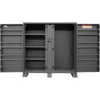 Jobsite Storage Shelving Cabinet, Steel, 47.5 Cubic Feet, Grey Pathway Supply LP