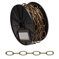 Chaîne d&eacute;corative, Acier au carbone, #10 x 60' (18,3 m) l, Charge d'utilisation 35 lb (0,0175 tonne) Pathway Supply LP
