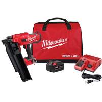 M18 Fuel 21 Degree Nailer Kit, 18 V, Lithium-Ion Pathway Supply LP