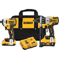 Max XR&reg; Hammer Drill/Driver & Impact Driver Kit, Lithium-Ion, 20 V Pathway Supply LP