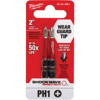 Embout de tournevis Shockwave Impact Duty, Phillips, #1, Prise 1/4" Pathway Supply LP