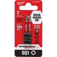 Embout de tournevis Shockwave Impact Duty, Carr&eacute;e, #1, Prise 1/4" Pathway Supply LP