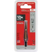 Step Drill Bit, 1/8"/#1 - 1/2"/#1 , 1/32" Increments, High Speed Cobalt Pathway Supply LP