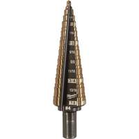 Step Drill Bit, 3/16"/#4 - 7/8"/#4 , 1/32" Increments, High Speed Cobalt Pathway Supply LP
