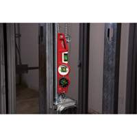 Niveau torpille moul&eacute; sous pression verrouillable avec fiole 360 degr&eacute;s, 10" lo, Aluminium, 3 fioles, Magn&eacute;tique Pathway Supply LP